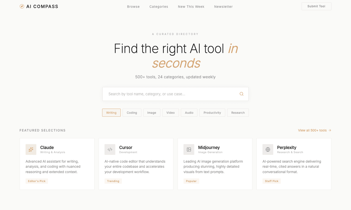 AI tool landscape presentation template